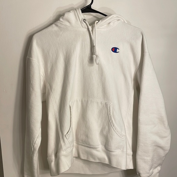 Champion Sweaters - white champion hoodie
